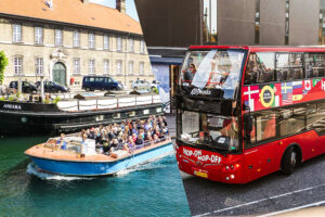 Kopenhagen: Hop-On/Hop-Off-Bustour mit Option auf Bootstour
