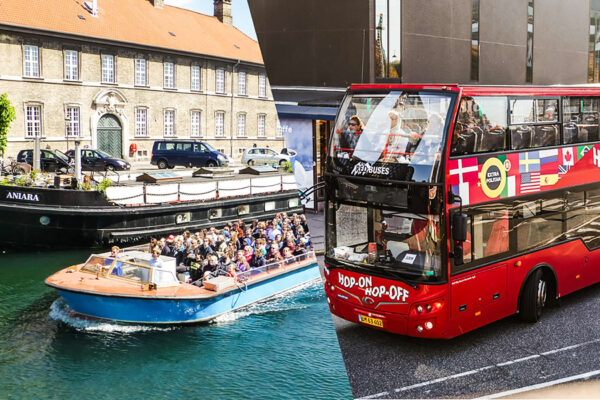 Kopenhagen: Hop-On/Hop-Off-Bustour mit Option auf Bootstour