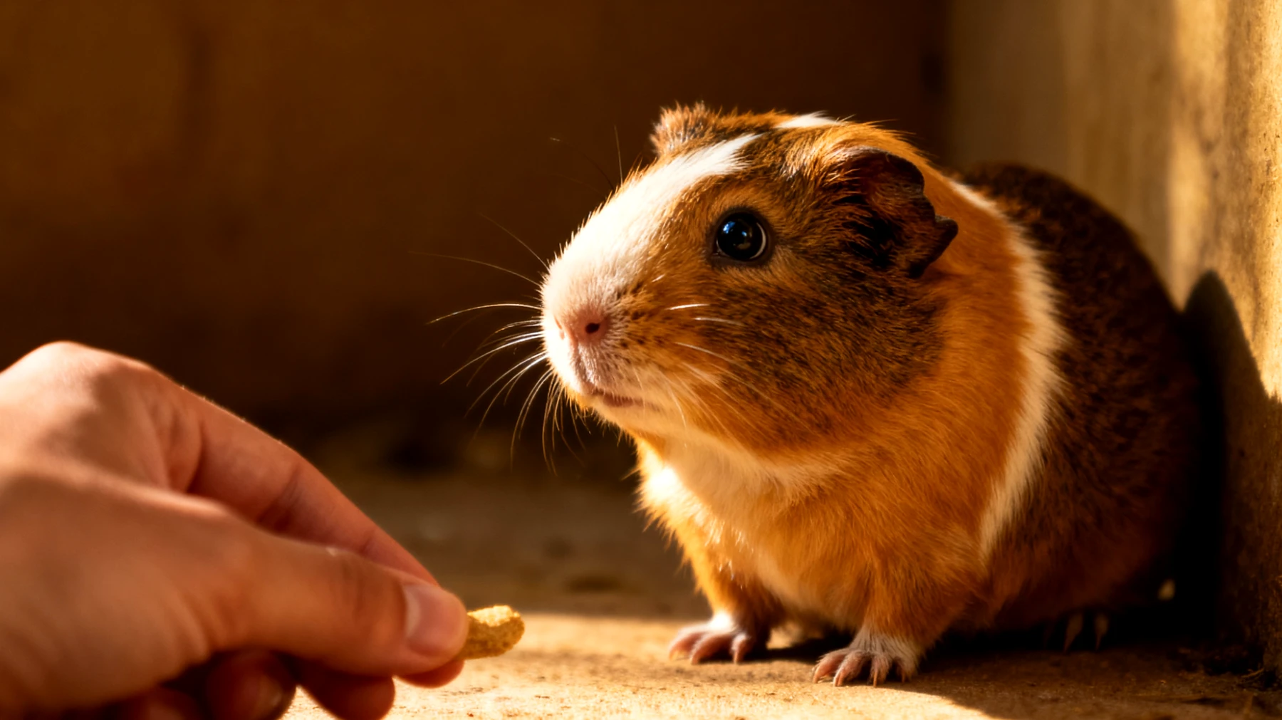 Meerschweinchen-Jungtiere reagieren nicht auf Training und Verhaltensübungen, da sie als Fluchttiere keine typischen Trainingskommandos wie Hunde oder Katzen erlernen"