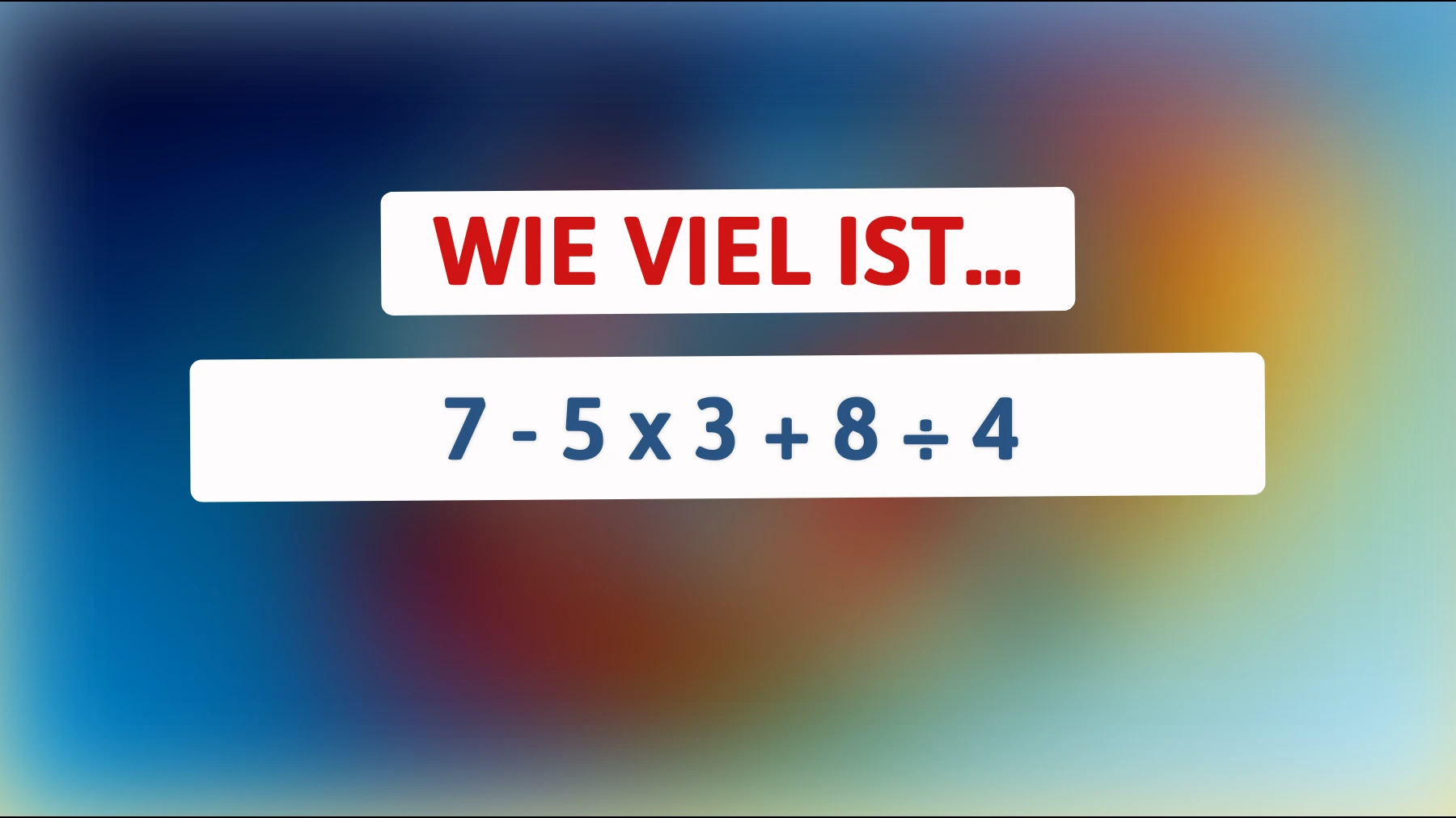 Nur 1% der Menschen kann dieses Mathe-Rätsel lösen! Kannst du es knacken?"